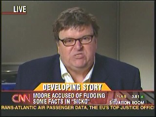 Michael Moore loses it on CNN