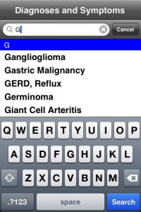 eRoentgen for the iPhone can help choose the right x ray, scan, MRI, or diagnostic test