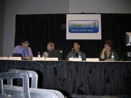 Panel discussion with Nick Genes, Kerri Morrone Sparling, yours truly, and Kim McAllister