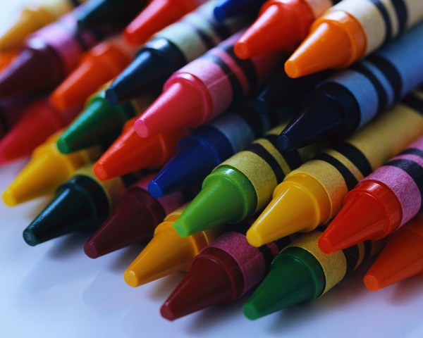 color crayons