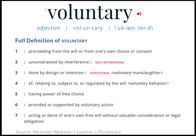 voluntary